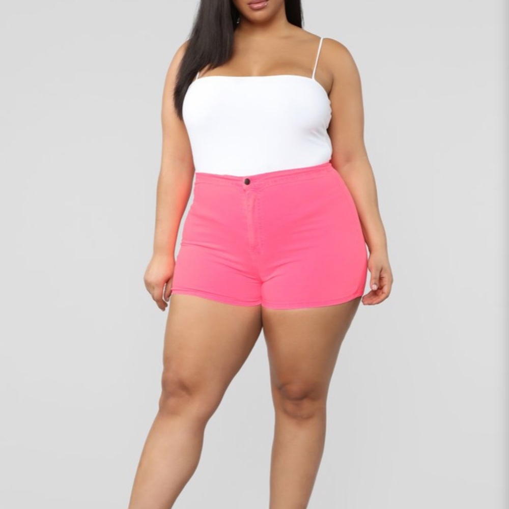 Hot pink shorts